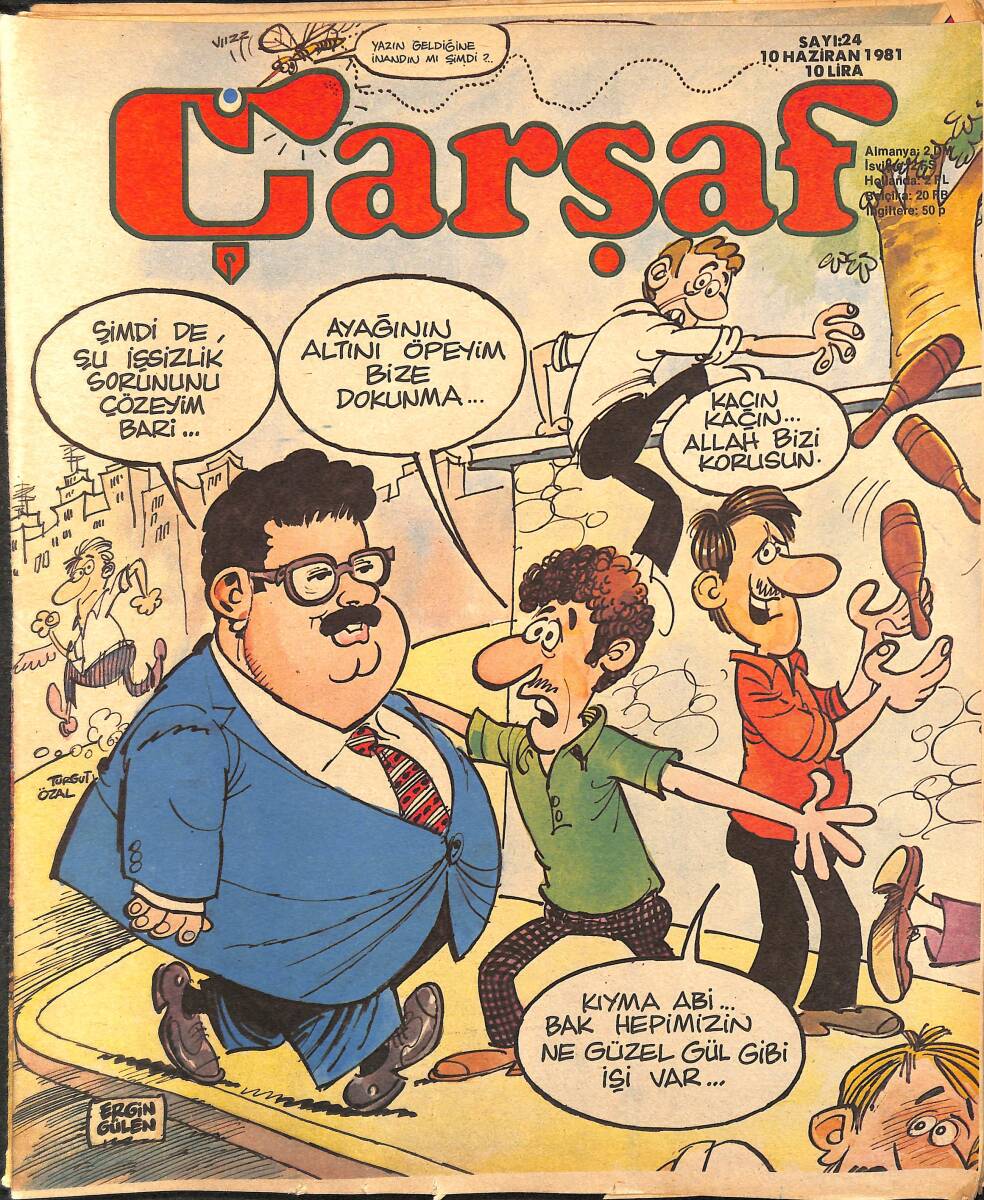 Çarşaf Mizah Dergisi 10 Haziran 1981 Sayı:24 NDR96596 - 1
