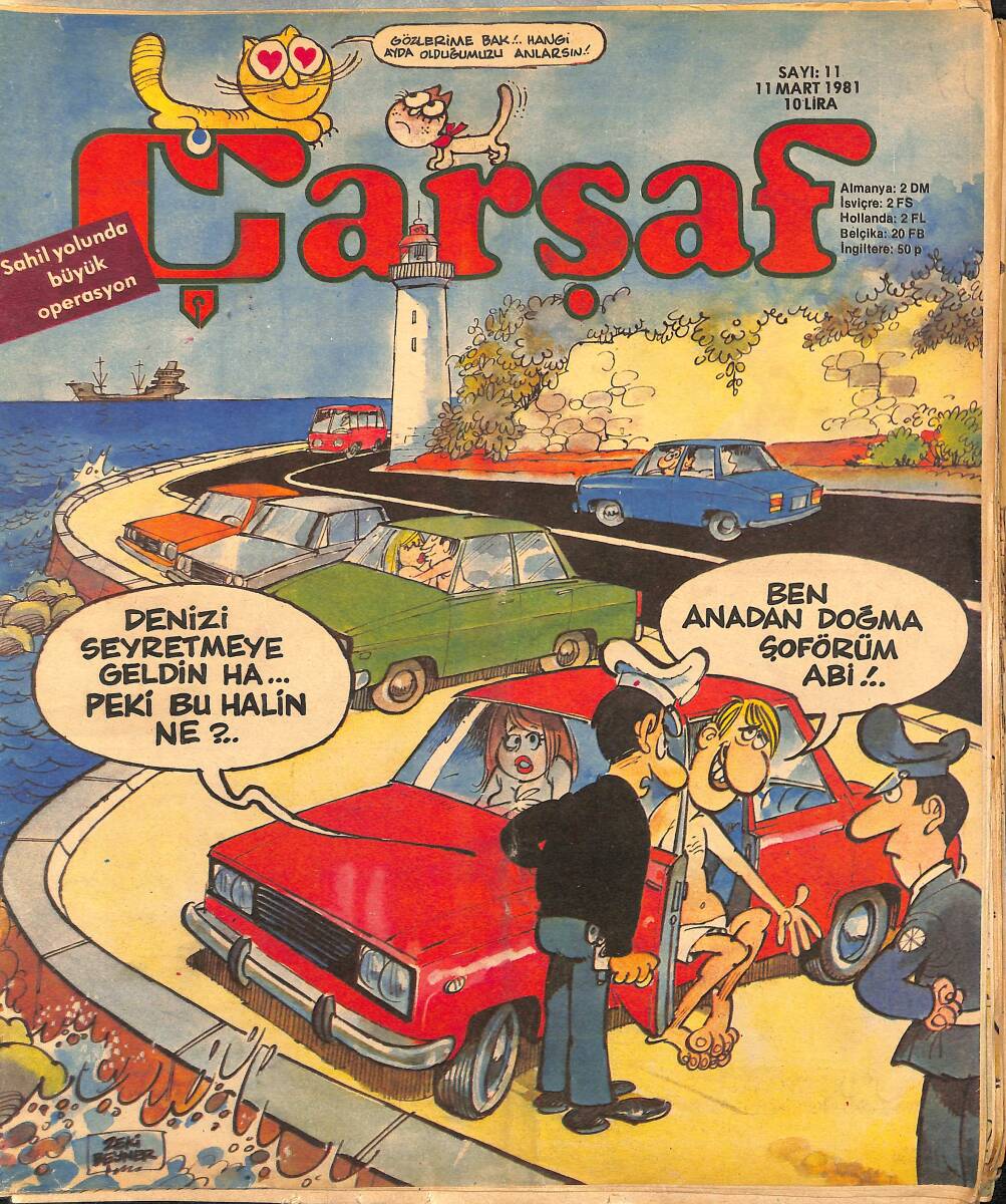 Çarşaf Mizah Dergisi 11 Mart 1981 Sayı:11 NDR96598 - 1