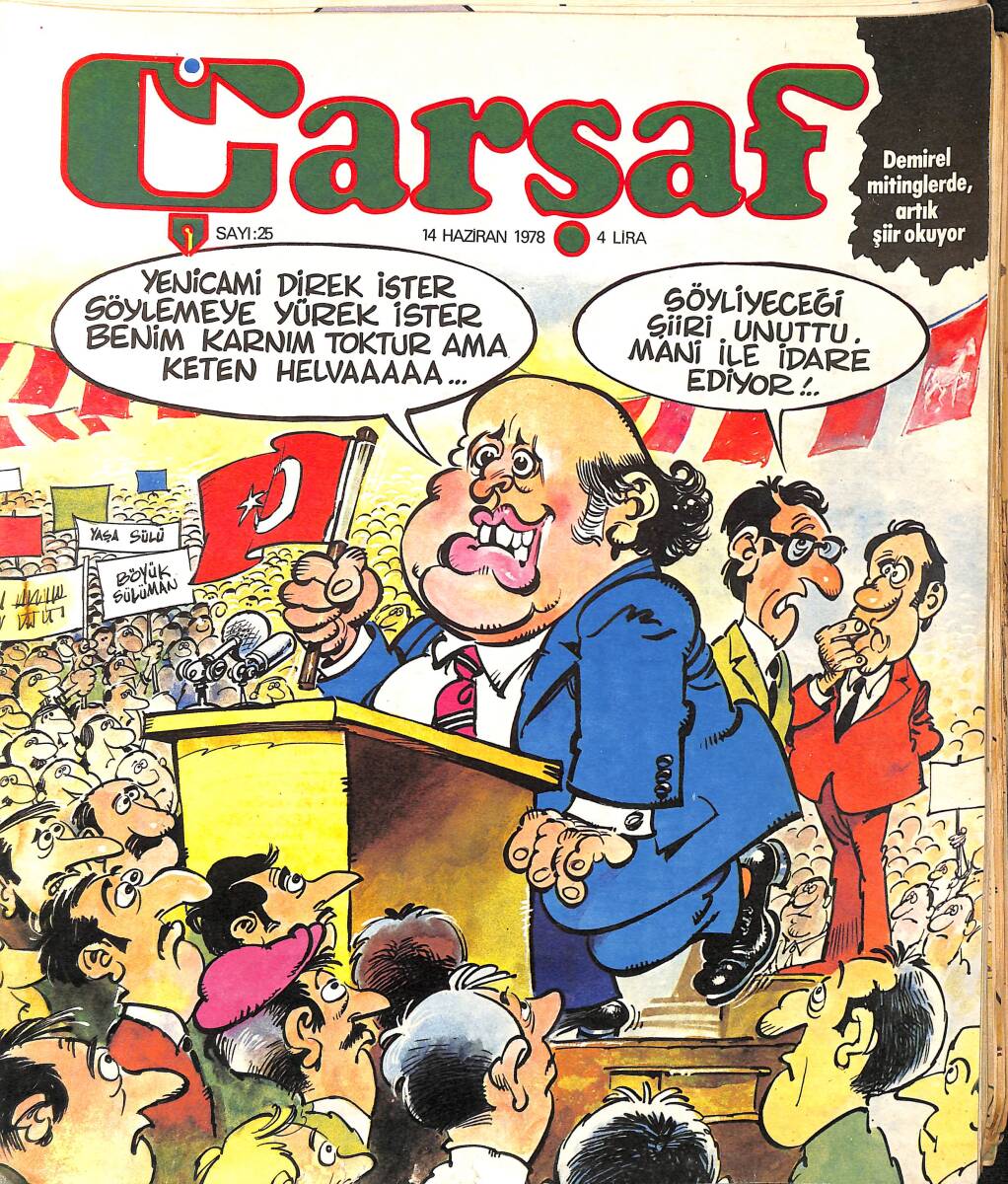 Çarşaf Mizah Dergisi 14 Haziran 1978 Sayı:25 NDR96607 - 1