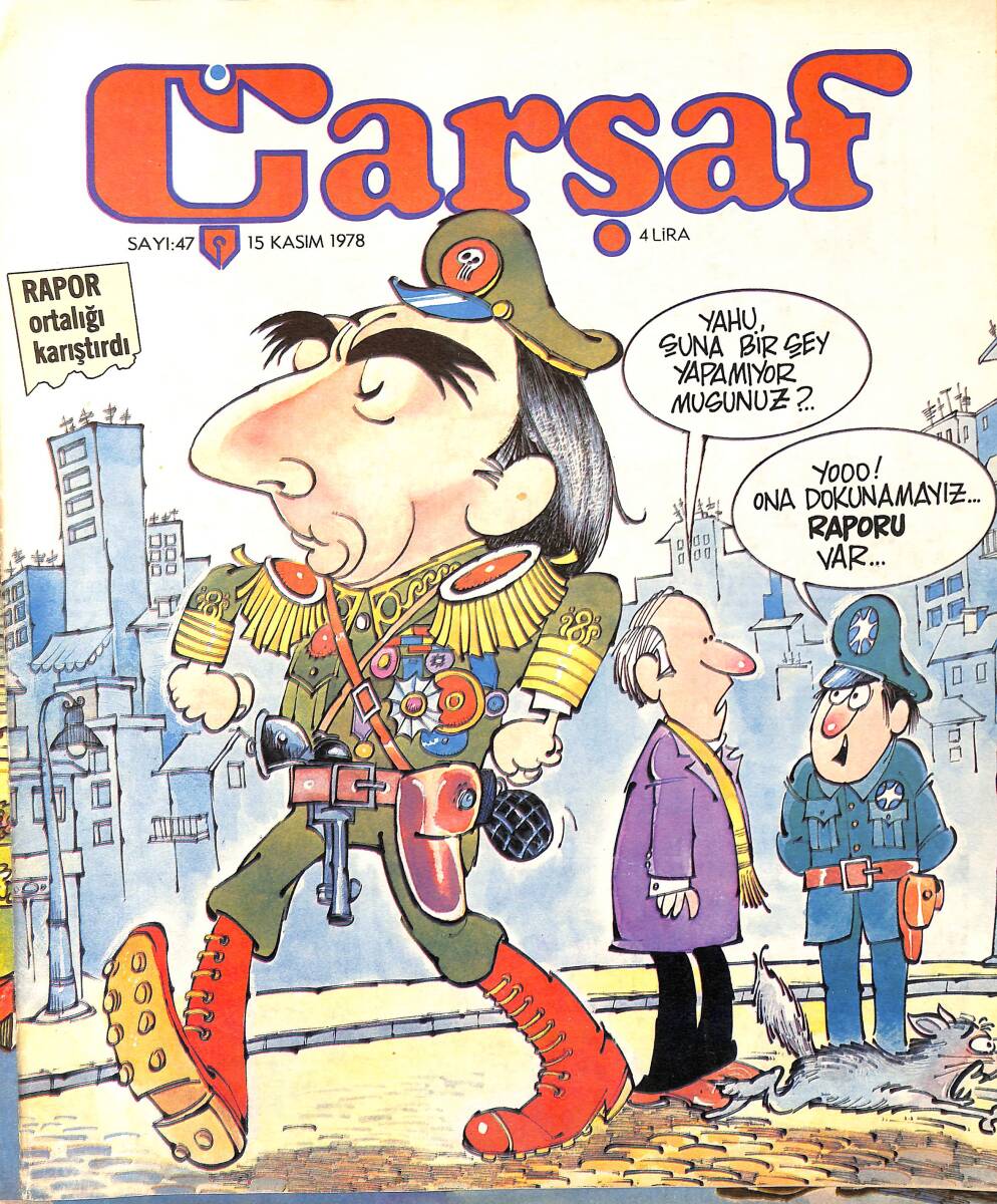 Çarşaf Mizah Dergisi 15 Kasım 1978 Sayı:47 NDR96605 - 1