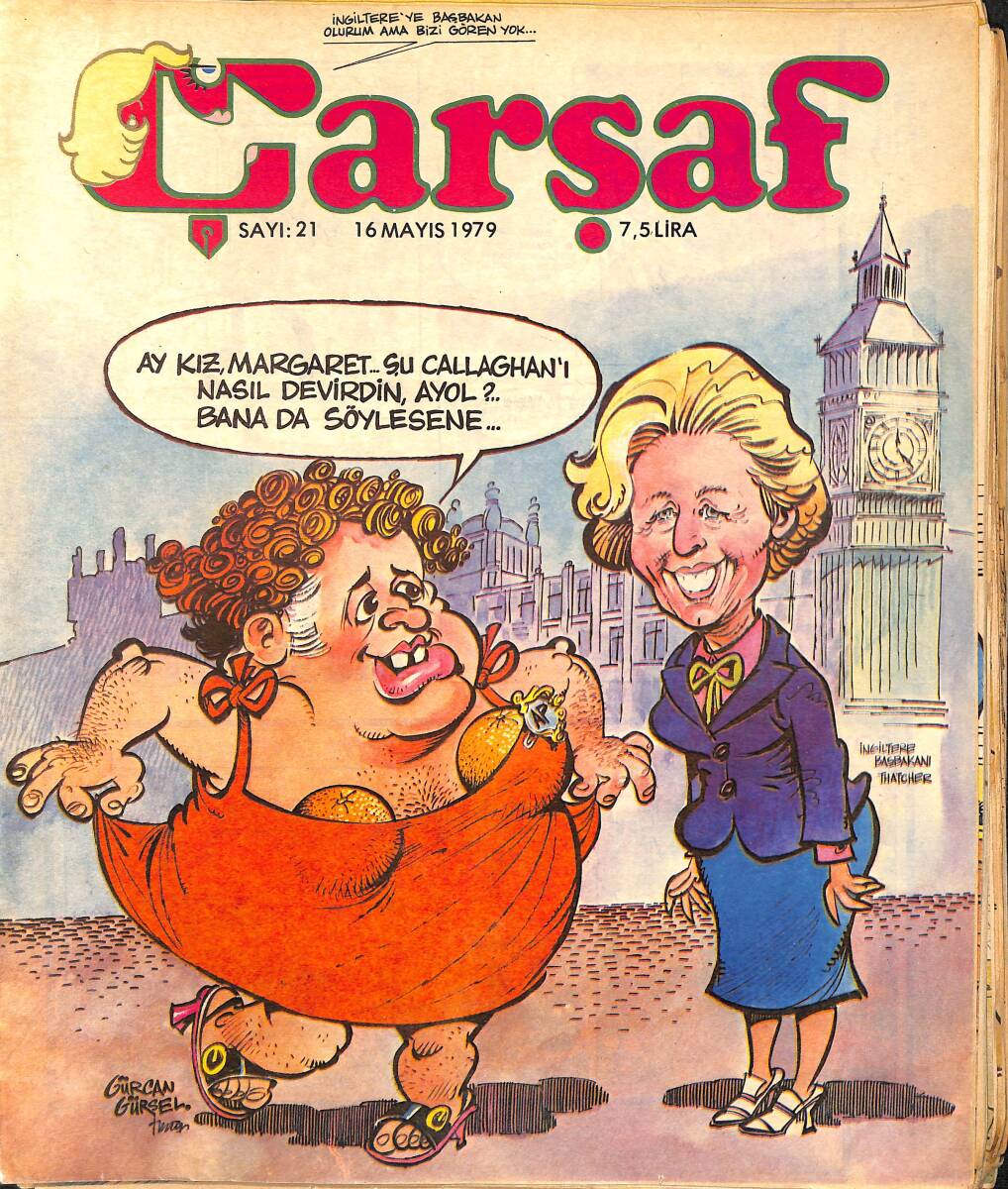 Çarşaf Mizah Dergisi 16 Mayıs 1979 Sayı:21 NDR96601 - 1