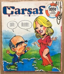 Çarşaf Mizah Dergisi 18 Ağustos 1976 Sayı 36 Kapak Karamanis Ajda Pekkan - Gökçekoleksiyon