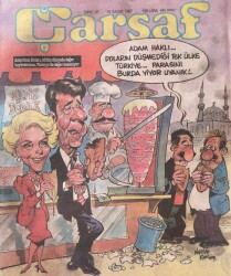 Çarşaf Mizah Dergisi 18 Kasım 1987 Sayı47 NDR16118 - Gökçekoleksiyon