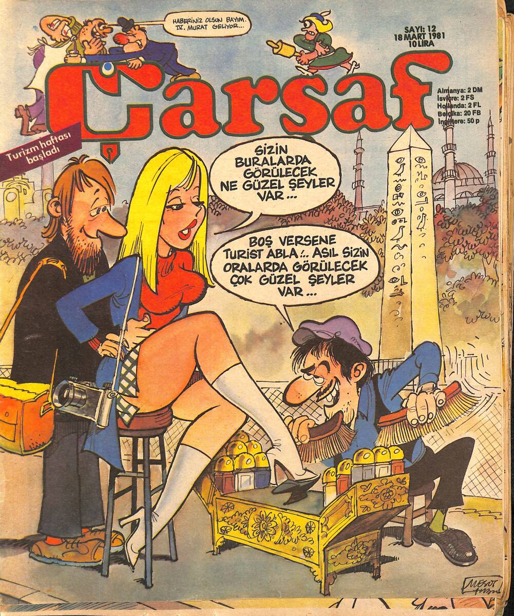 Çarşaf Mizah Dergisi 18 Mart 1981 Sayı:12 NDR96597 - 1