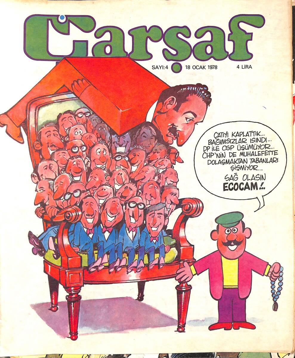 Çarşaf Mizah Dergisi 18 Ocak 1978 Sayı:4 NDR96608 - 1
