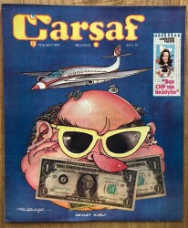 Çarşaf Mizah Dergisi 18 Şubat 1976 Sayı 10 Kapak Demirel Devlet Kuşu , Orta Sayfa Poster CHP nin İncisiyim Sınıfın Birincisiyim - Gökçekoleksiyon