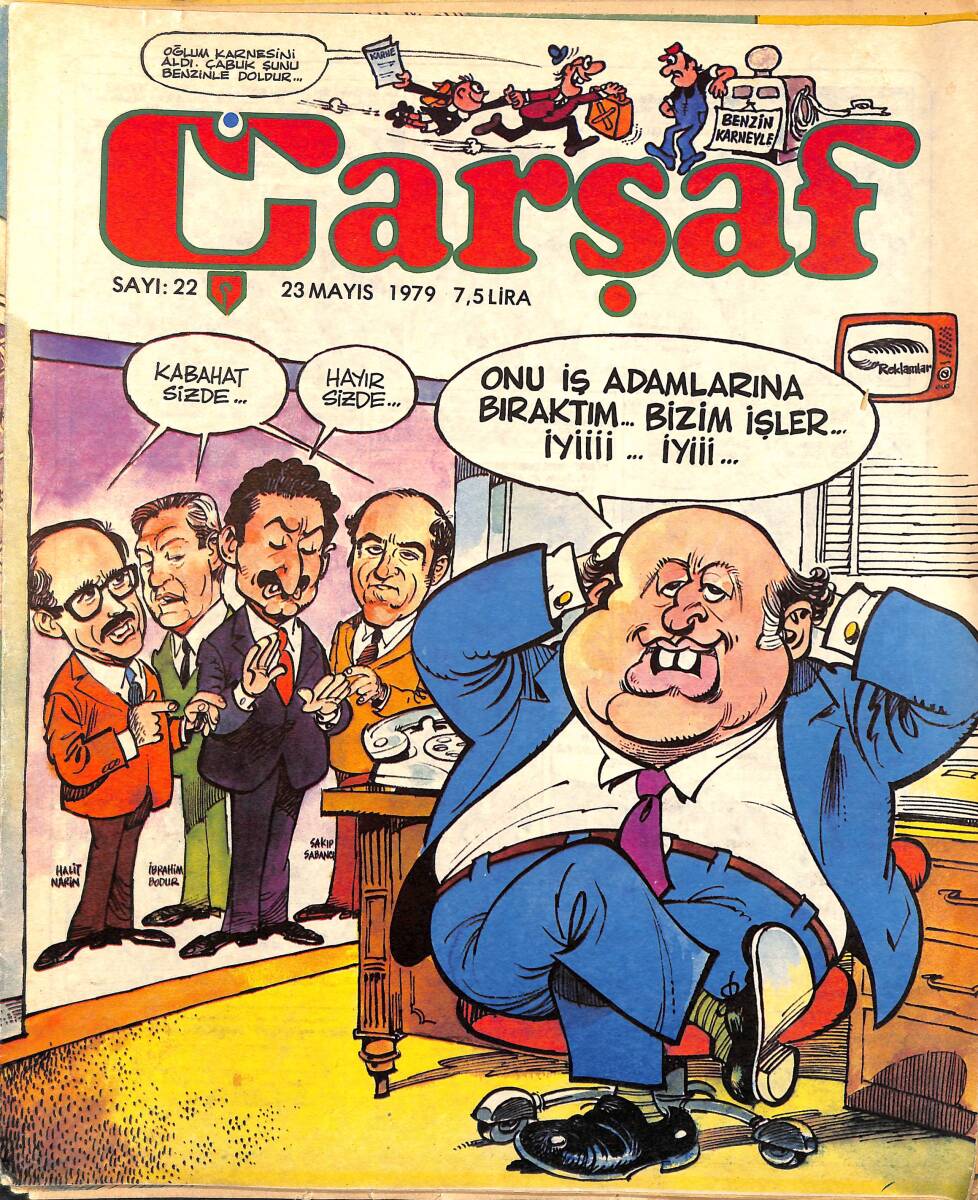 Çarşaf Mizah Dergisi 23 Mayıs 1979 Sayı:22 NDR96600 - 1