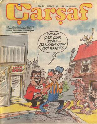 Çarşaf Mizah Dergisi 24 Mayıs 1989 Sayı 21 NDR78336 - 1