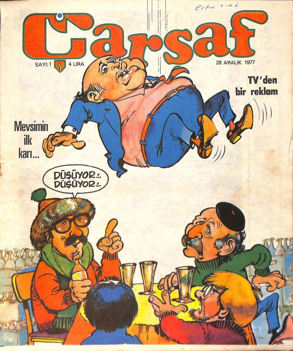 Çarşaf Mizah Dergisi 28 Aralık 1977 Sayı: 1 NDR91702 - 1