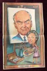 Çarşaf Mizah Dergisi 3 Mart 1976 Sayı 12 Kapak Alparslan Türkeş , Orta Sayfa Çankaya Satrançları.Ispartalı Süleyman Amerikan Başkanlığına En Büyük Aday - 2