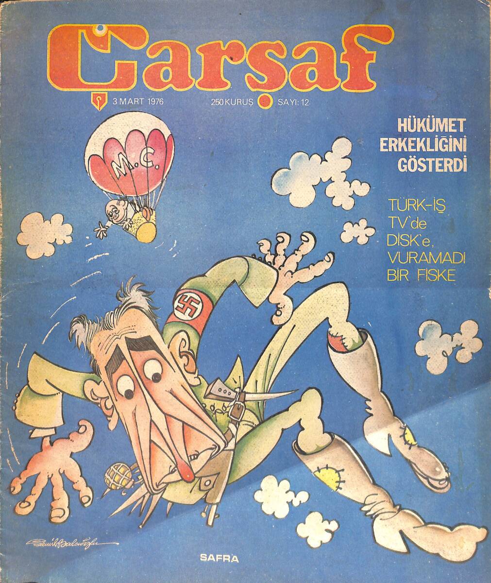 Çarşaf Mizah Dergisi 3 Mart 1976 Sayı:12 NDR96610 - 1
