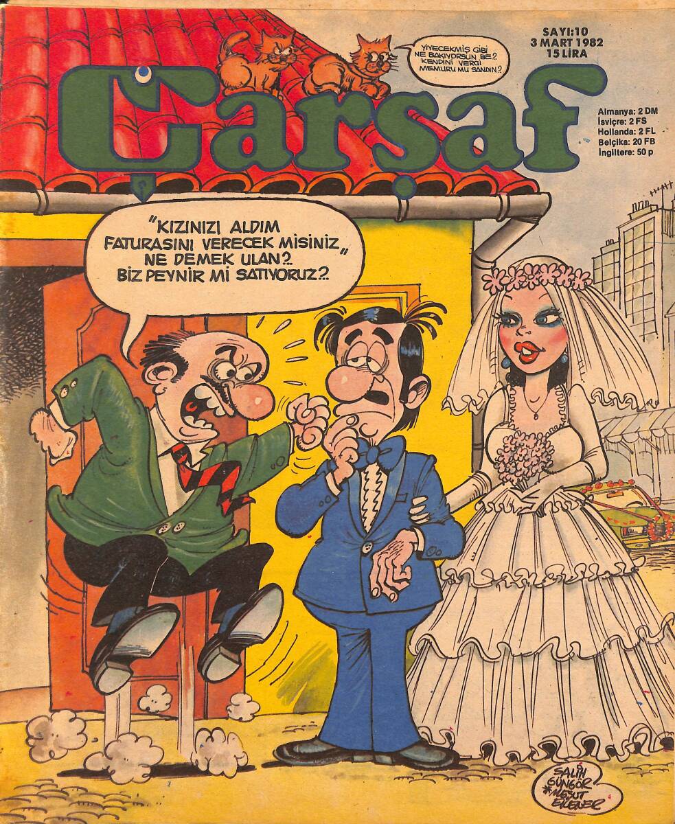 Çarşaf Mizah Dergisi 3 Mart 1982 Sayı:10 NDR96593 - 1