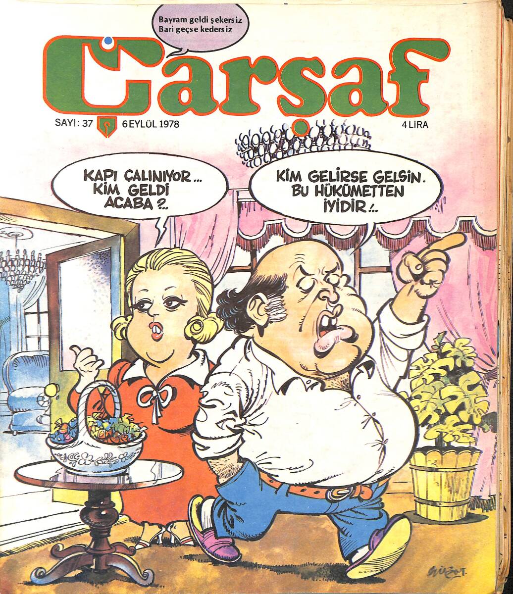 Çarşaf Mizah Dergisi 6 Eylül 1978 Sayı:37 NDR96606 - 1