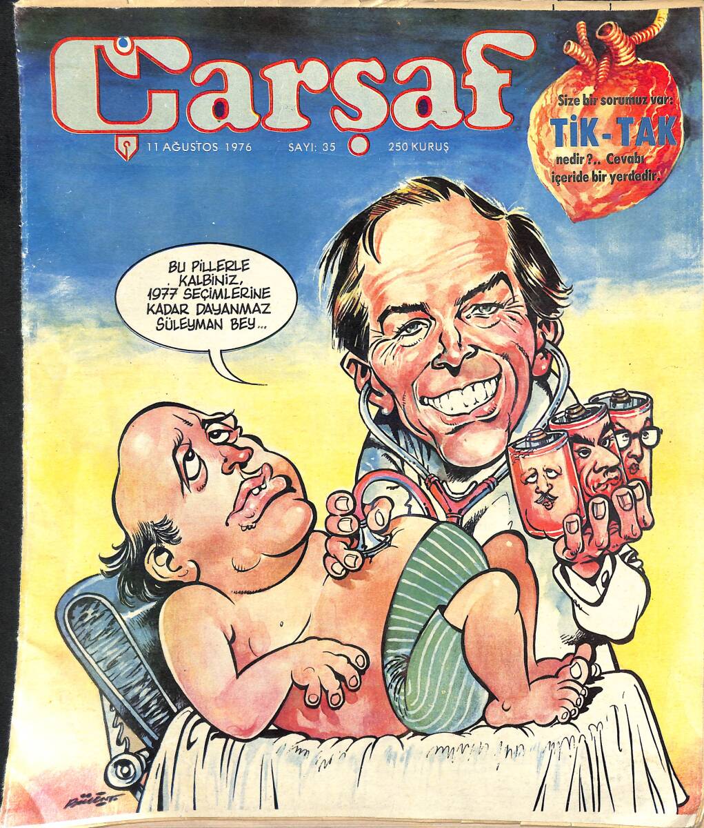 Çarşaf Mizah Dergisi Sayı 35 / 11 Ağustos 1976 NDR91481 - 1