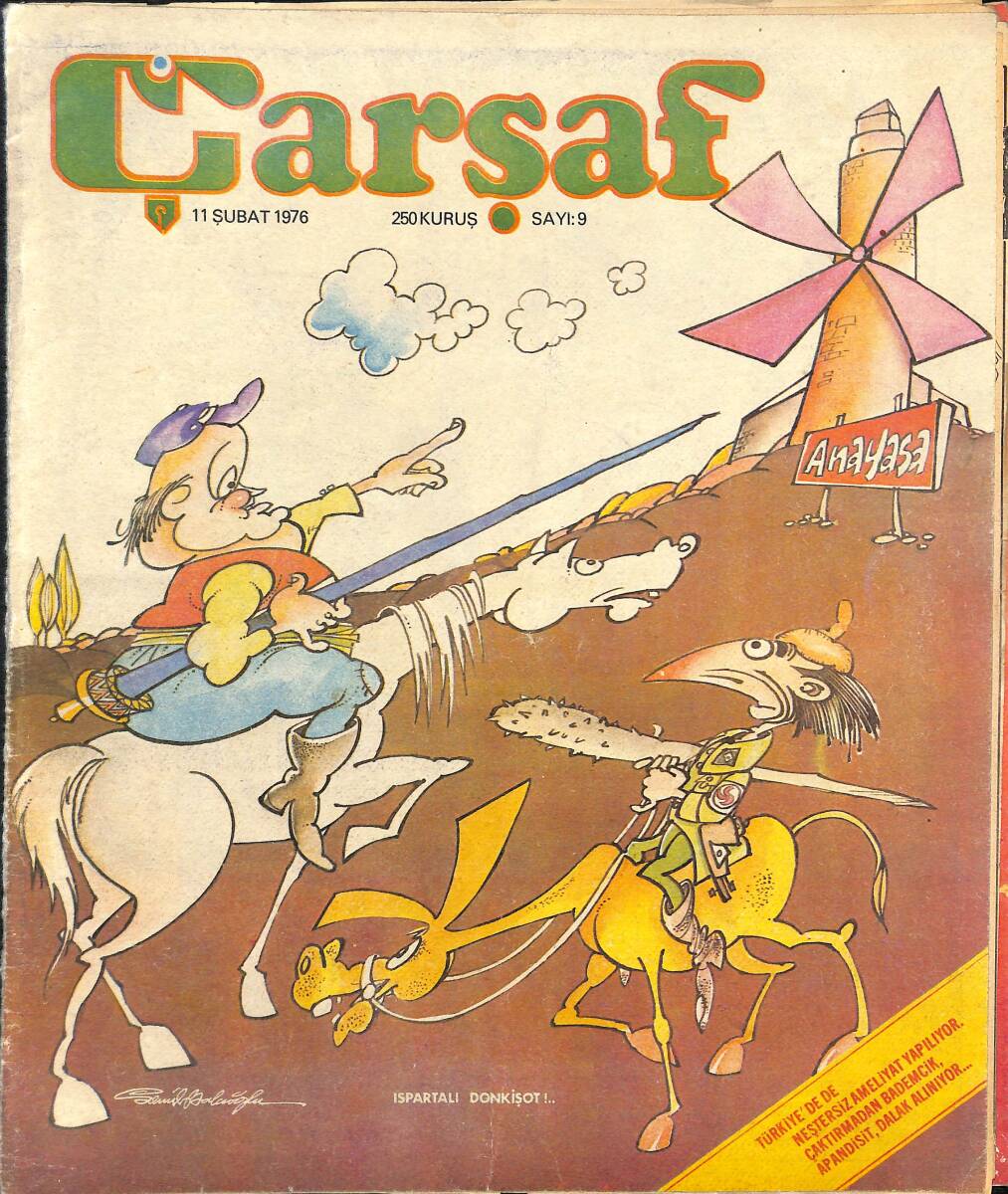 Çarşaf Mizah Dergisi Sayı 9 / 11 Şubat 1976 NDR91483 - 1