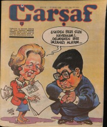 Çarşaf Mizah Dergisi Sayı15 13 Nisan 1988 NDR20808 - Gökçekoleksiyon