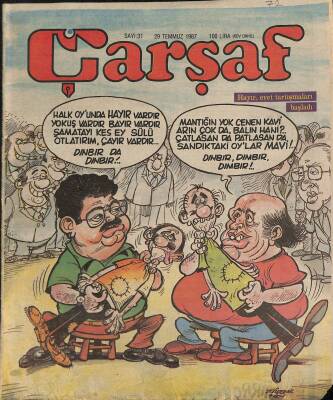 Çarşaf Mizah Dergisi Sayı31 29 Temmuz 1987 NDR76795 - 1