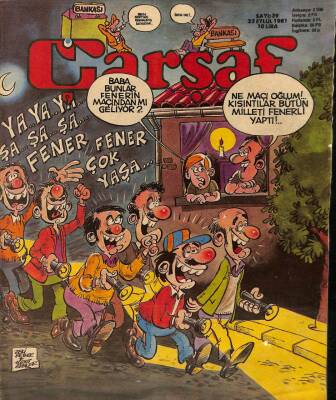 Çarşaf Mizah Dergisi Sayı39 23 Eylül 1981 NDR20656 - 1