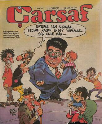 Çarşaf Mizah Dergisi Sayı44 28 Ekim 1987 NDR76761 - 1