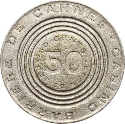 Casino Barrière de Cannes 50 Cents Jetonu JTF376 - 1