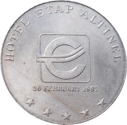 Casino Etap Altınel 26 Şubat 1987 Madalyon Jeton JTF597 - 2