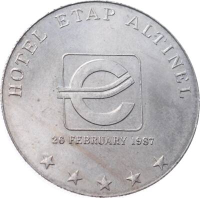Casino Etap Altınel 26 Şubat 1987 Madalyon Jeton JTF597 - 2