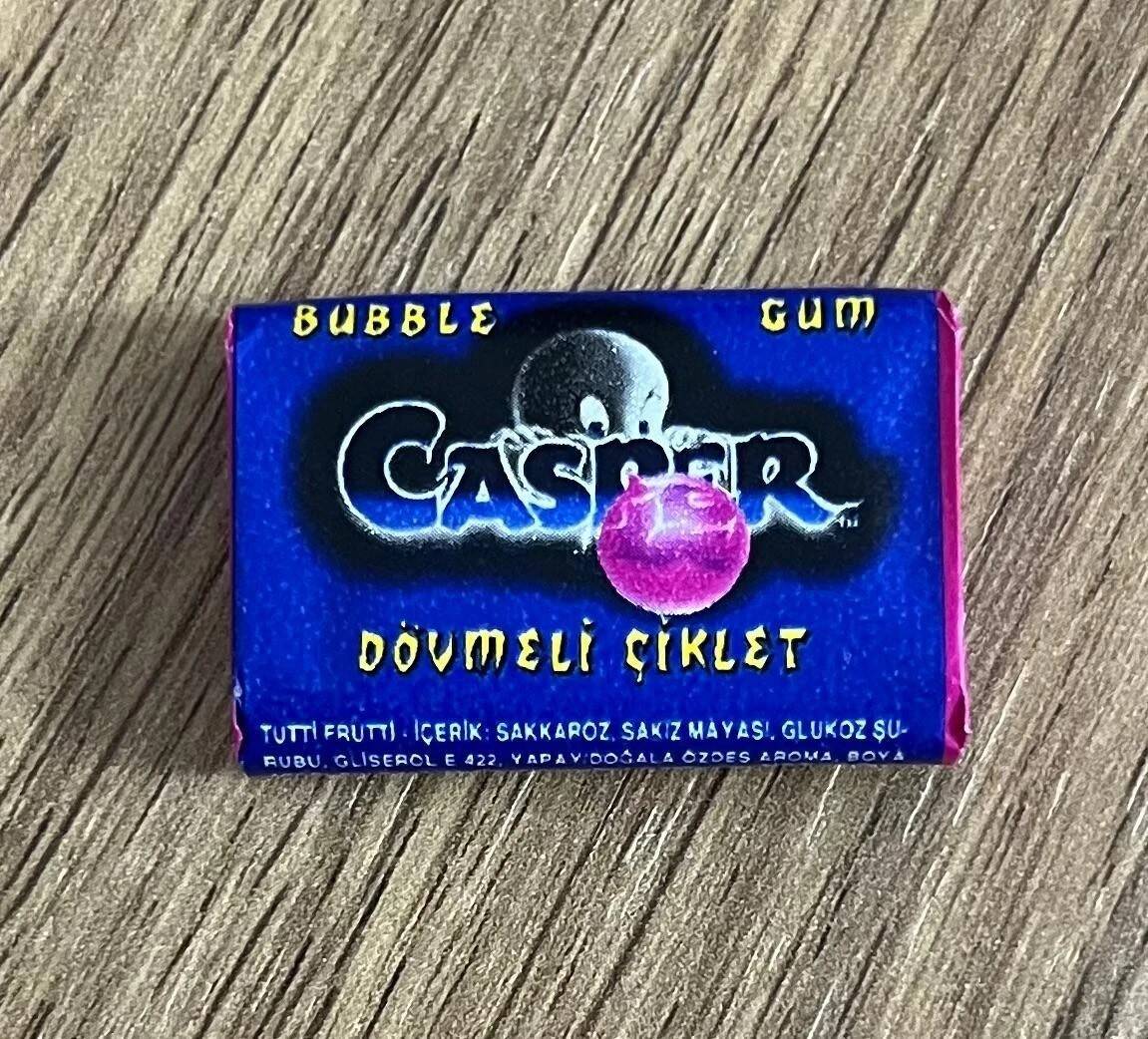 Casper Bubble Gum 1990s Dövmeli Sakız #SKZ2174 - 1
