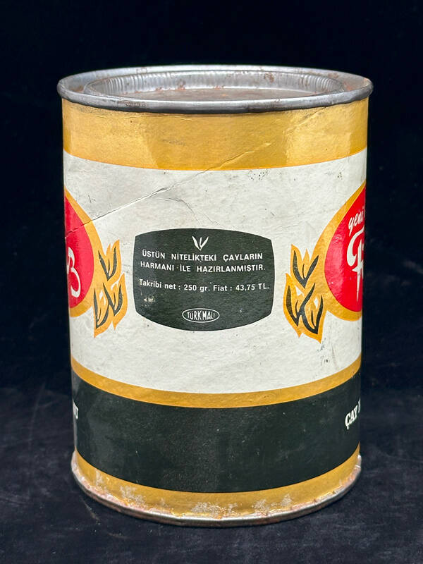 Çay Kurumu Yeni Lüks Filiz Teneke Çay Kutusu - 250gr (Boş Kutu) AOB4193 (N) - 2