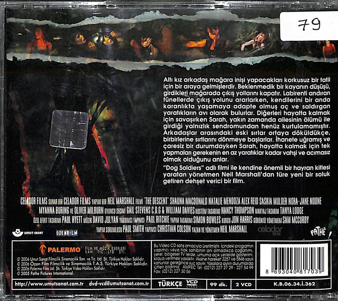 Cehenneme Bir Adım - The Descent Orjinal VCD Film ' Bir Neıl Marshall Filmi ' VCD27961 - 2