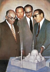 Celal Bayar, Adnan Menderes, F.R Zorlu, Hasan Polatkan Büyük Boy Kartpostal KRT18883 - Gökçekoleksiyon