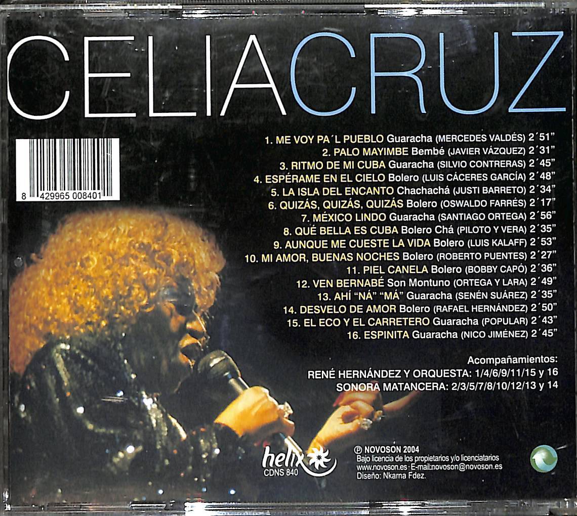 Celia Cruz ‎- Celia En Tiempo De Bolero CD (İkinci El) CD4782 - 2