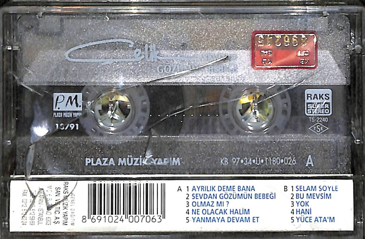 Çelik - Sevdan Gözümün Bebeği Kaset (Sıfır Kaset) KST28993 - 2