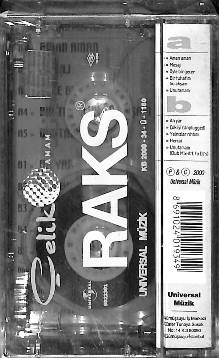 Çelik – Unutamam Kaset – 90’lar Türk Pop (Sıfır Kaset) KST28768 - 2