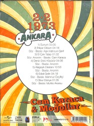 Cem Karacaca Ve Moğollar - 2.2 1973 Ankara CD İkinci El CD5901 - 2