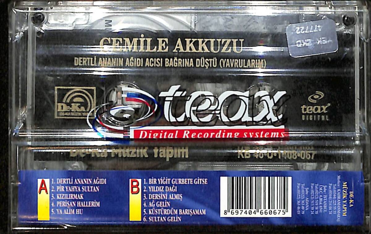 Cemile Akkuzu - Dertli Ananın Ağıdı Kaset (Sıfır Kaset) KST29102 - 2