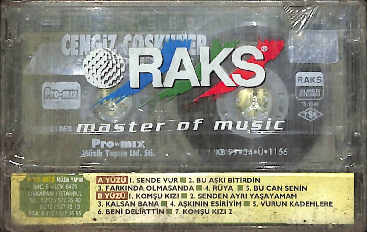 Cengiz Coşkuner - Sende Vur Kaset (Sıfır Kaset) KST29467 - 2