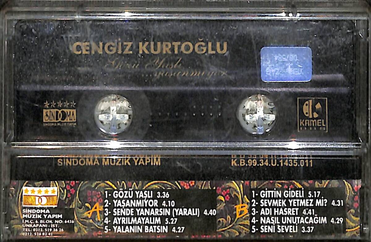 Cengiz Kurtoğlu - Gözü Yaşlı / Yaşanmıyor 1999 Türkiye Basım Kaset (İkinci El) KST27945 - 2