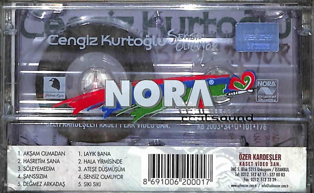 Cengiz Kurtoğlu - Sensiz Olmuyor Kaset (Sıfır) KST28112 - 2