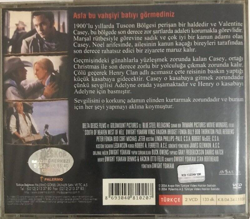 Cennetin Güneyi Cehennemin Batısı VCD Film VCD8146 - 2
