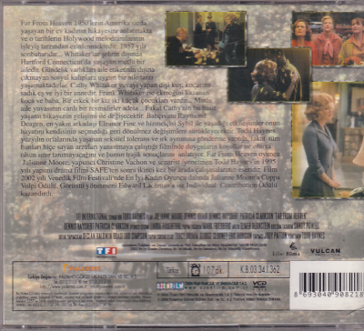 Cennetten Çok Uzakta (Julianne Moore) VCD Film VCD10972 - 2
