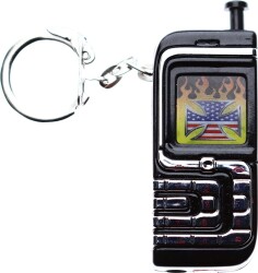 Cep Telefonu Formunda Çakmaklı Eski Anahtarlık AKS770 - 2