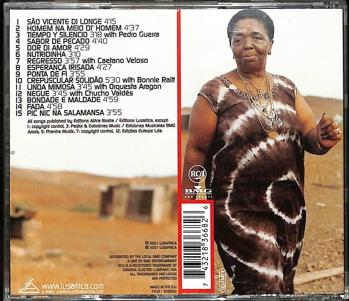 Cesaria Evora – São Vicente Di Longe CD (İkinci El) CD5352 - 2