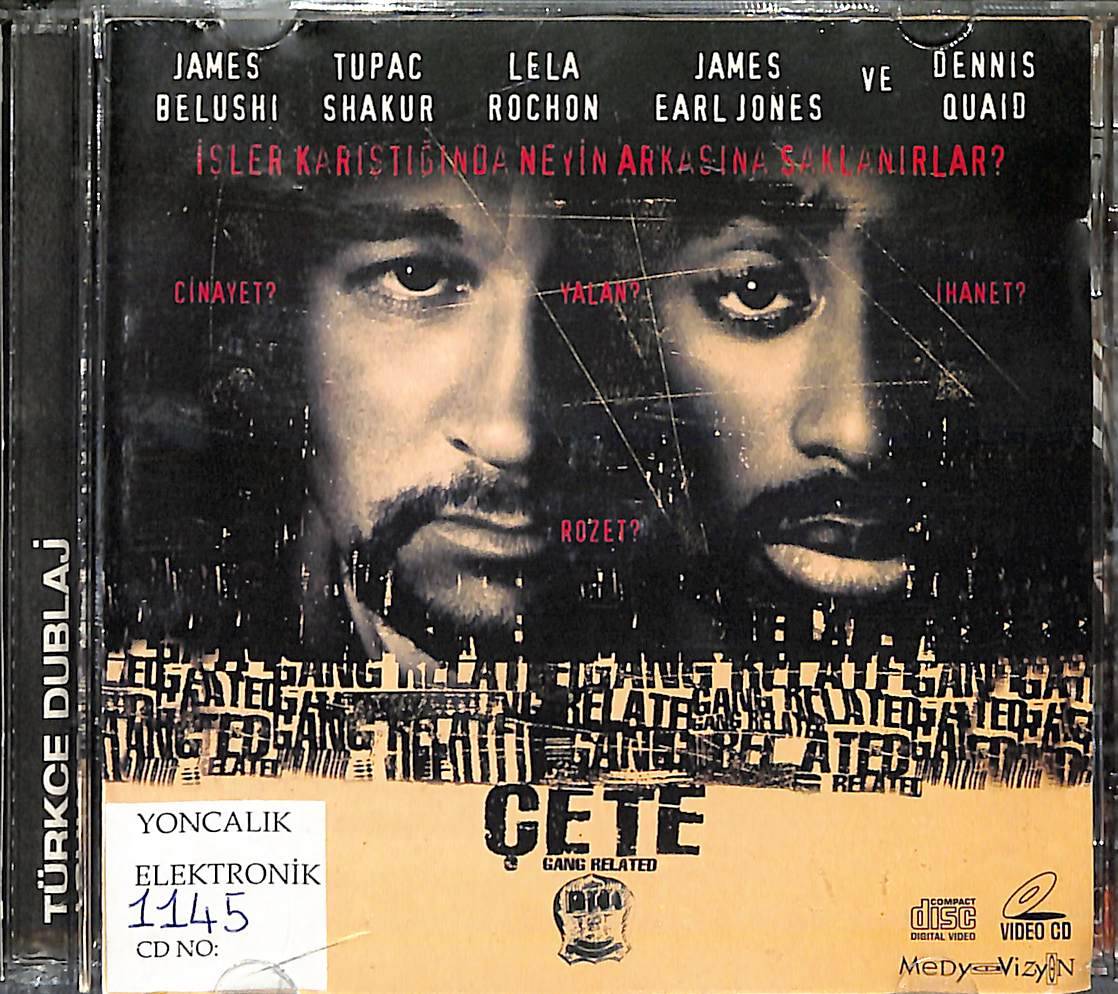 Çete - Gang Related (1997) Orjinal VCD Film ' TUPAC SHAKUR - James Belushi - Dennis Quaid ***ÇOK NADİR FİLM*** VCD27873 - 1