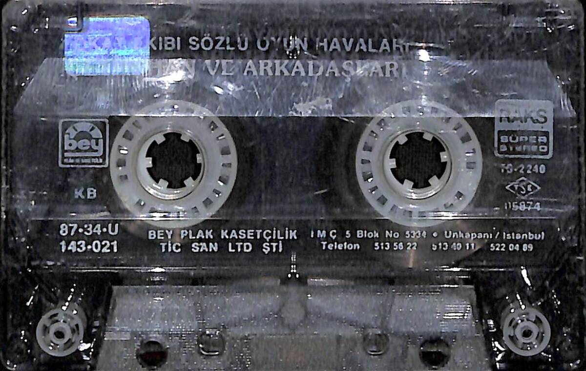 Çetin Han Ve Arkadaşları - Tokat Ekibi Sözlü Oyun Havaları Kaset (İkinci El) KST27803 - 2