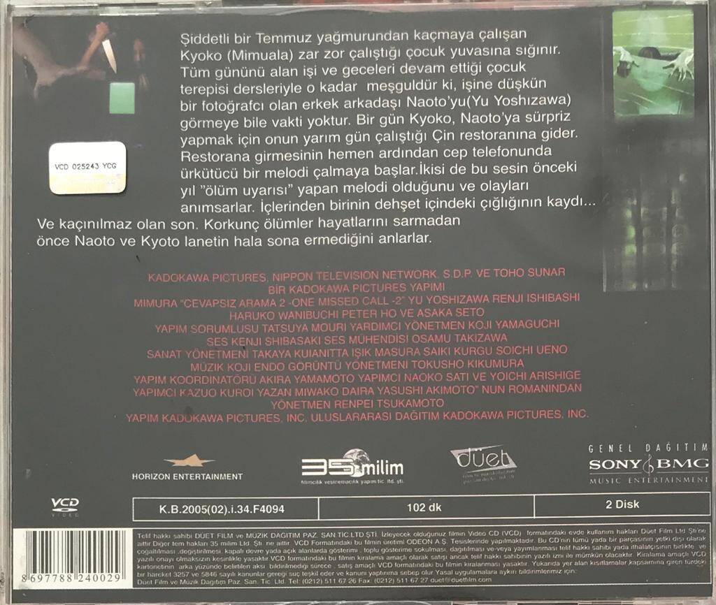 Cevapsız Arama 2 VCD Film VCD5705 - 2