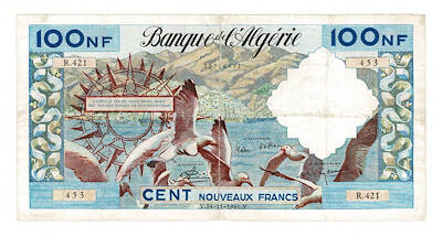 Cezayir 100 Francs 1961 - ÇT YKP8543 - 1