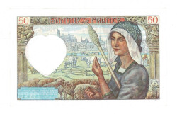 Fransa 50 Francs 1942 - ÇİL YKP8540 - 2