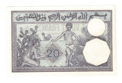 Cezayir (Fransız Sömürgesi Dönemi) 20 Francs 3-10-1928 - ÇA YKP8546 - 2
