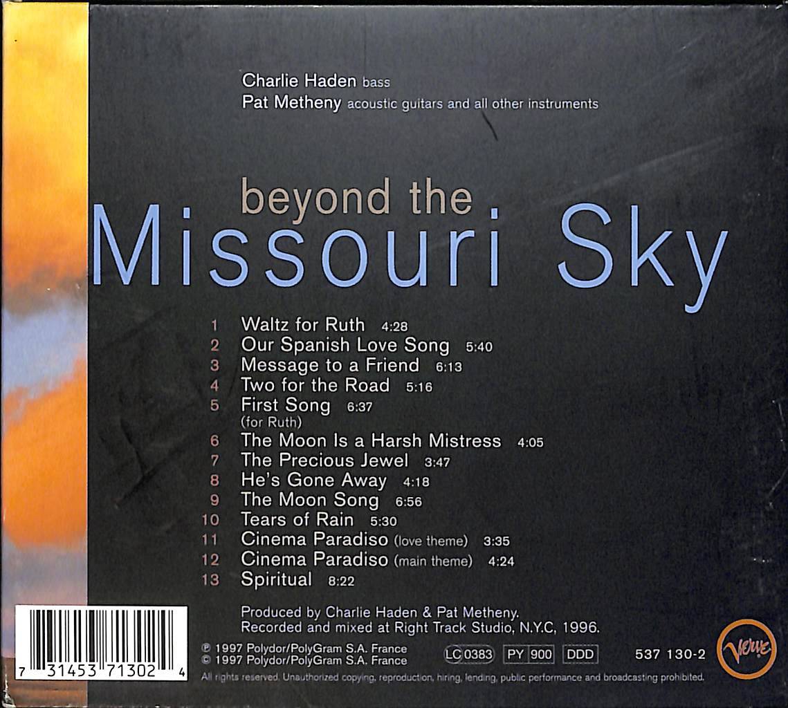 Charlie Haden & Pat Metheny - Beyond The Missouri Sky CD (İkinci El) CD5054 - 2
