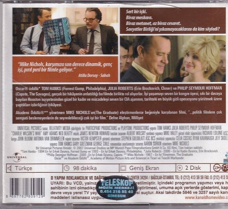 Charlie Wilson`in Savaşı VCD Film VCD9509 - 2